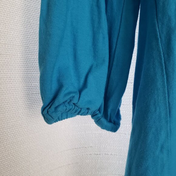 Lilly Pulitzer Braylen Pleated V-Neck Tunic Small Top Tunic Lilly's Blue Pin - Picture 4 of 7